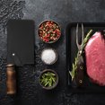 thumbnail image 4 of Funda de cuchillo de cuero PU Uxcell, funda para hacha de carne, guardia de cuchillo impermeable, negro profundo, 4 of 5