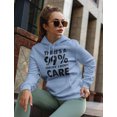 thumbnail image 3 of Tstars Womens Funny Humor Gag Shirts Gift Idea for Her 99% Chance I Don't Care Sarcastic Tee Sweatshirt Christmas Birthday Gift for Women Hoodie, 3 of 6
