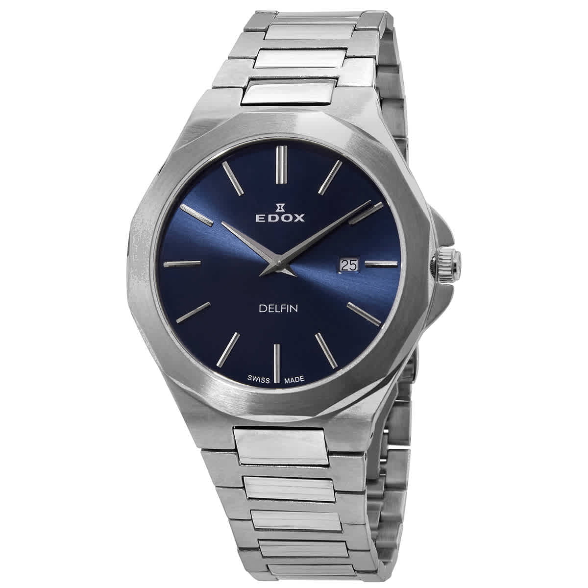 Edox Delfin Quartz Blue Dial Men's Watch 71289 3M BUIN - Walmart.com