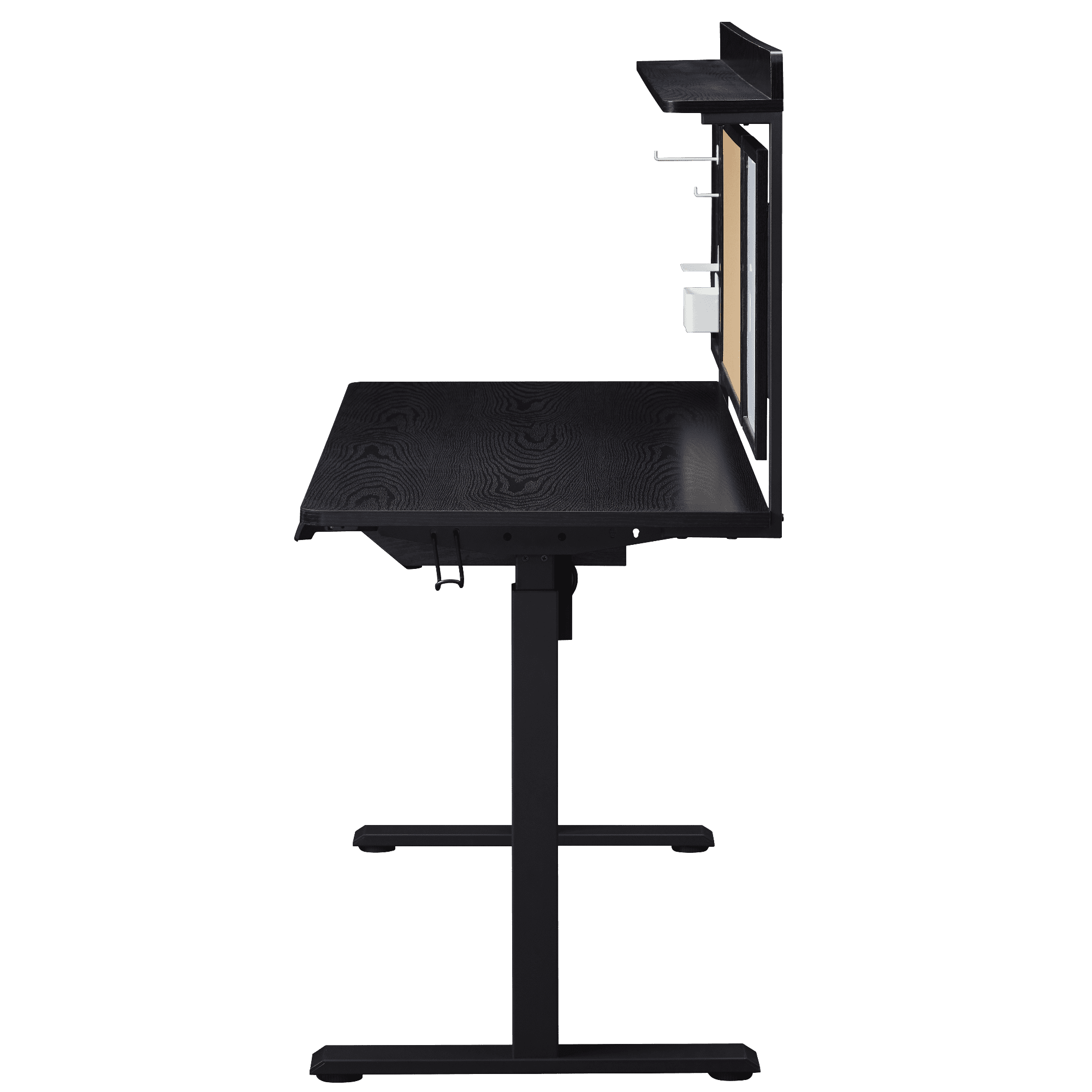 KOWO 48" K304 Electric Height Adjustable Standing Desk with Back Borad and Drawer Black