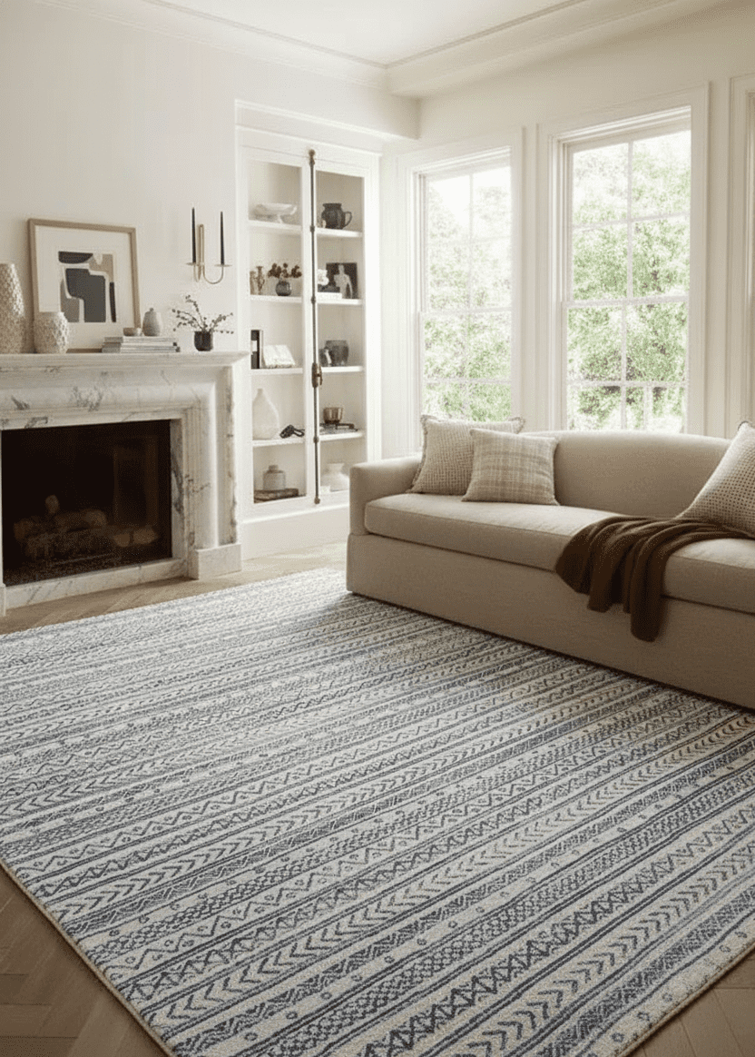 Rug Branch Havana Collection Traditional Distressed Area Rug.