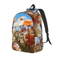 thumbnail image 1 of Easygdp Vibrant Field Of Blossoms Mochila de Lona Resistente para Laptop, Compatible con Laptops de 15 a 17 pulgadas, Ideal para Escuela, Trabajo y Viajes-Medium, 1 of 5