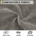thumbnail image 4 of Upholstered Chaise Lounge, Comfy Linen Single Sofa Chair, Living Room Bedroom Rest Chair，Brown, 4 of 7
