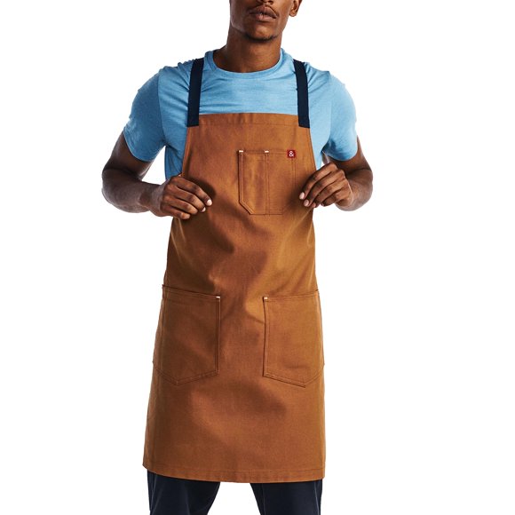 hedley & bennett Crossback Chef Apron â Professional Kitchen Apron for Men & Women â 100% Cotton Canvas, 8oz Fabric â Denver Brown
