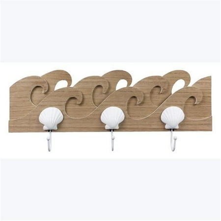 

Youngs 62327 Wood Coastal Neutral Triple Wall Hook