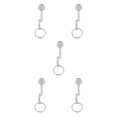 thumbnail image 1 of kurtrusly Keyring Key Chain Ring Coffee Accessories Stylish and Compact Silver Portafilter 2x2x2cm 5Set, 1 of 6