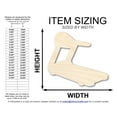 thumbnail image 2 of Unfinished Treadmill Shape 8" / 1/2", 2 of 3