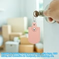 thumbnail image 4 of Uxcell Leather Key Fob, 2 Pcs Leather Key Fobs with Key Rings DIY Keychain Holder for Car Keys, Light Pink, 4 of 5