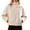 Beige, variant on Uobin Women's Cropped Peacoat Double Lapel Short Winter Loose Fit Casual Short Jacket Outwear Loose Drop Shoulder Woolen Outerwear for Fall Winter