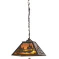 thumbnail image 3 of Meyda Tiffany 119505 16" Square Canoe At Lake Pendant - Bronze, 3 of 5