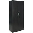 thumbnail image 1 of Pemberly Row Two Doors Modern Wood Armoire Wardrobe Cabinet in Tobacco, 1 of 6