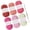 Red and pink color, variant on 120 Yards Sparkling Crocheting Yarn for Crocheting Dishcloth Polyester Yarn Each 1.76oz/50g Knitting Yarn Polyester Yarn