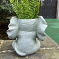 thumbnail image 3 of Concrete Elephant Garden Statue with Flowerpot Ears – Durable Outdoor Plant Planter & Yard Decor, Perfect for Gardens, Patios, and Landscaping Enthusiasts, 3 of 5