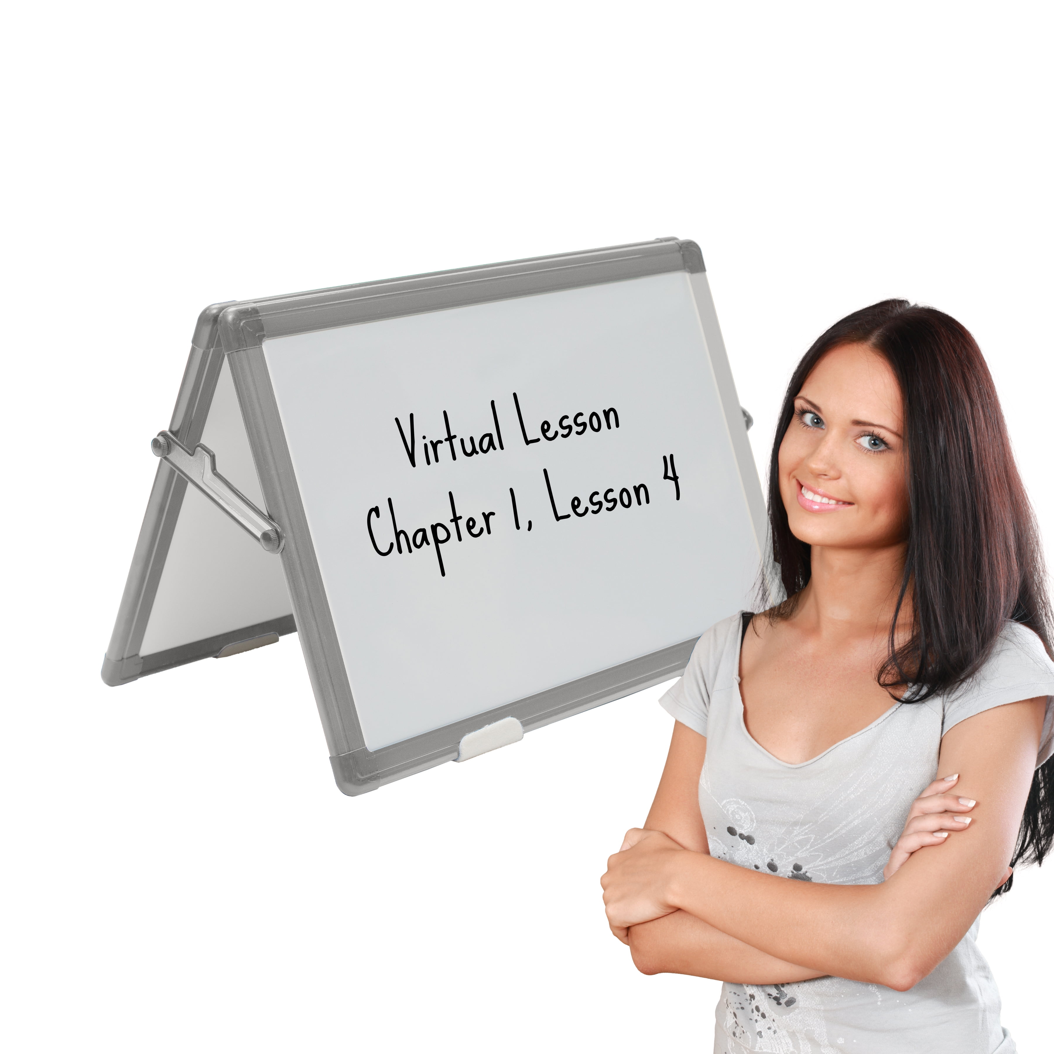 KITLIFE Dry Erase Board Stand Double Sided Desktop Easel Whiteboard