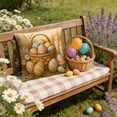 thumbnail image 4 of Uutvery Easter Bunny Print Pillowcase, Machine Washable Polyester Pillow Cover, Fade Resistant Indoor Outdoor Decor, Holiday Home Decor For Sofa Bed Chair, 4 of 7