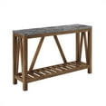 thumbnail image 3 of 52" Modern Farmhouse Entryway Table - Dark Concrete (gray), 3 of 6