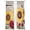 Light Brown, variant on Red Yellow Sunflowers Sheer Curtains 96 Inch Length 2 Panels Set Window Treatments, Retro Rustic Barn Doors Butterfly Brown Rod Pocket Semi Curtains for Living Room/Bedroom/Kitchen, 104"W x 96"L
