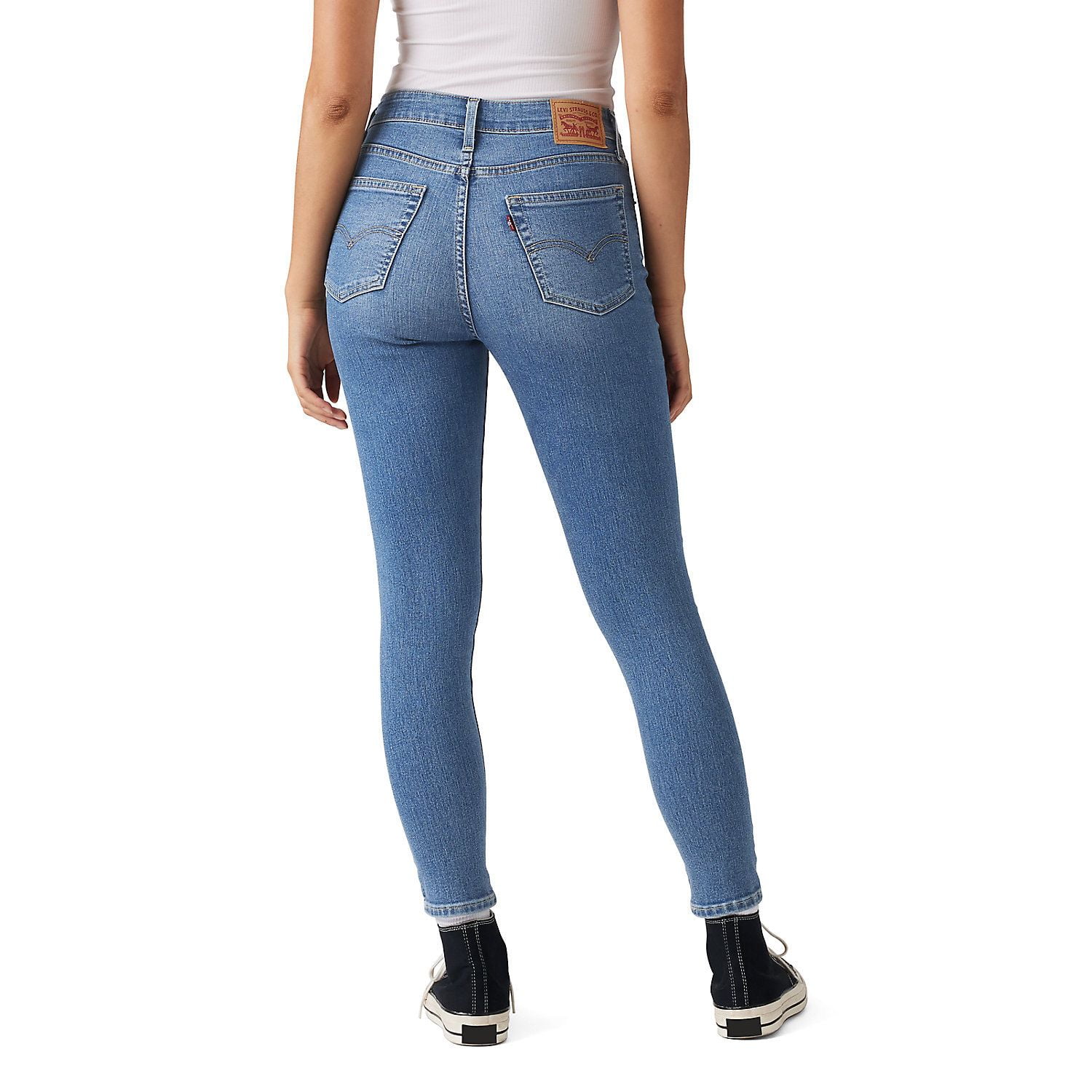 Levi's Women's 721 High Rise Skinny Jeans - Lapis Link Light Indigo, 24 Long, Stretch Denim - View #4