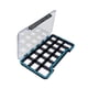 thumbnail image 1 of Caja de moscas impermeable, contenedor con anzuelos magnéticos para pesca, soporte para moscas, mosca seca 18 rejillas, 1 of 9