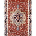 thumbnail image 2 of Pasargad Home Serapi 2'07" x 20' Hand-Knotted Wool Rust/Navy Rug - All Ages, Indoors, 2 of 2