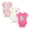 Pink, variant on Baby Girls' 3-Pack Short Sleeve Bodysuits, Pink, Infant 0-3 Months