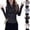 Black, variant on Women's Full Zip Up Workout Jacket Slim Fit Lightweight Yoga Running Athletic Gym Sports Jacket Cropped Tops with Thumb Holes Gray XL