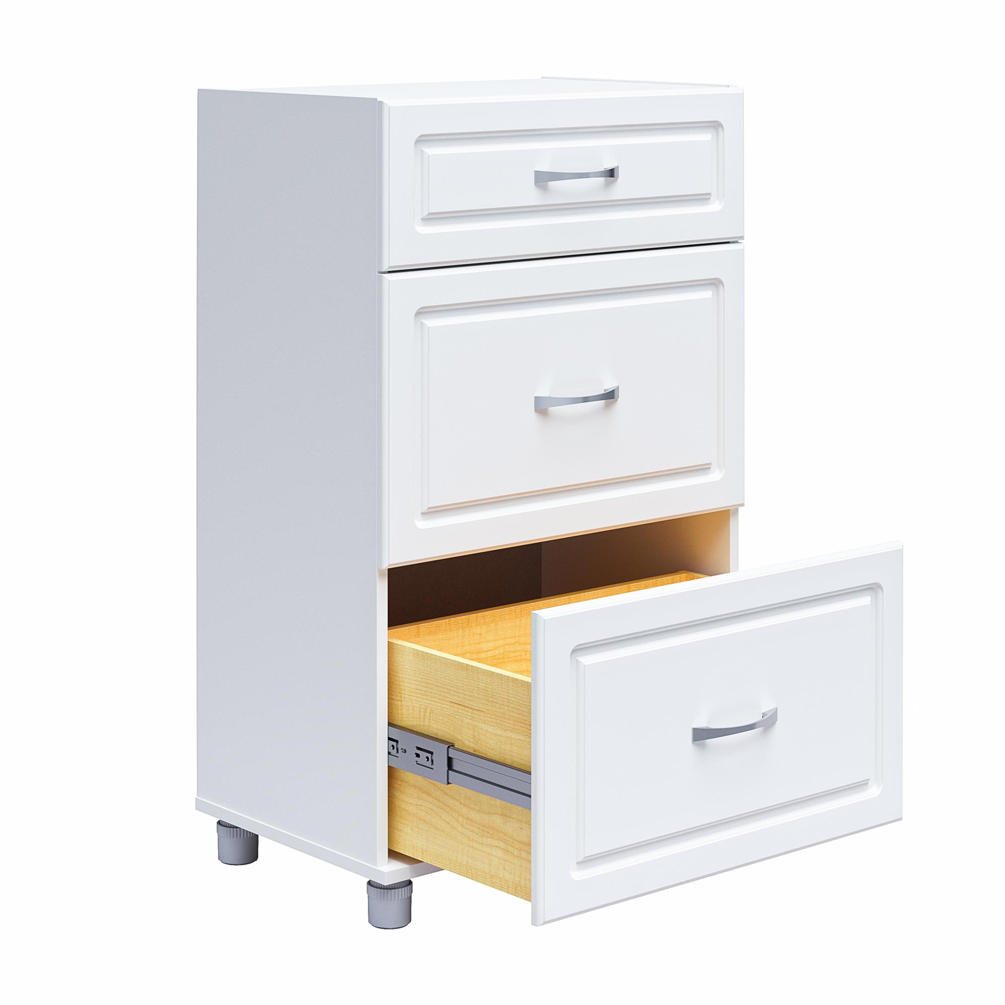 Systembuild Evolution Kendall 24" 3 Drawer Base Garage Storage Cabinet, White - image 3 of 19