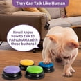 thumbnail image 4 of Botones Grabables para Perros, Botones para Perros para ComunicacióN Zumbador de Entrenamiento de Mascotas, Juego de Botones Parlantes para Perros, Regalo Divertido, 16 Piezas, 4 of 5