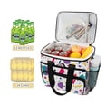 thumbnail image 2 of FORMRS Insulated Cooler Bag 24 Cans Capacity Soft Leakproof Lunch Box with Side Pockets, Retro Round, 2 of 7