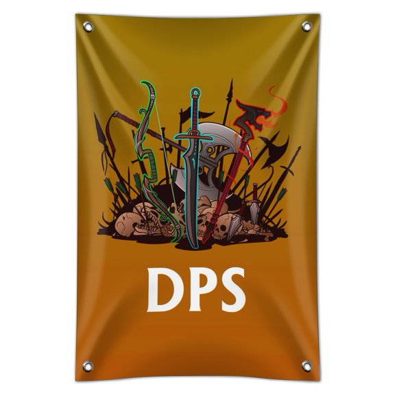 DPS Damage Per Second RPG MMORPG Class Role Playing Game Home Business Office Sign