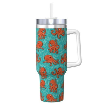 

Ocsxa Fun Octopus Print 40oz Stainless Steel Vacuum Insulated Tumbler Car Cup Coffee Mug with Spillproof Lid Keep Your Drink Hot or Cold on the Go