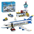 thumbnail image 1 of Terminal de pasajeros del aeropuerto Building Blocks Toy WINGIFT 886 piezas, 1 of 9