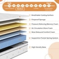 thumbnail image 2 of King Size Mattress, 10 Inch Green Tea Memory Foam Mattress in a Box, Medium Firmness, 2 of 8