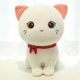 thumbnail image 4 of Muñeco de peluche de gato de dibujos animados, lindo gatito de peluche, juguete de trapo, cojín elástico suave para sofá, regalo de cabecera para niñas, 24 cm, gato amarillo, 4 of 5