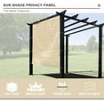 Sun Shade Panel Privacy Screen With Grommets On 4 Sides For Outdoor