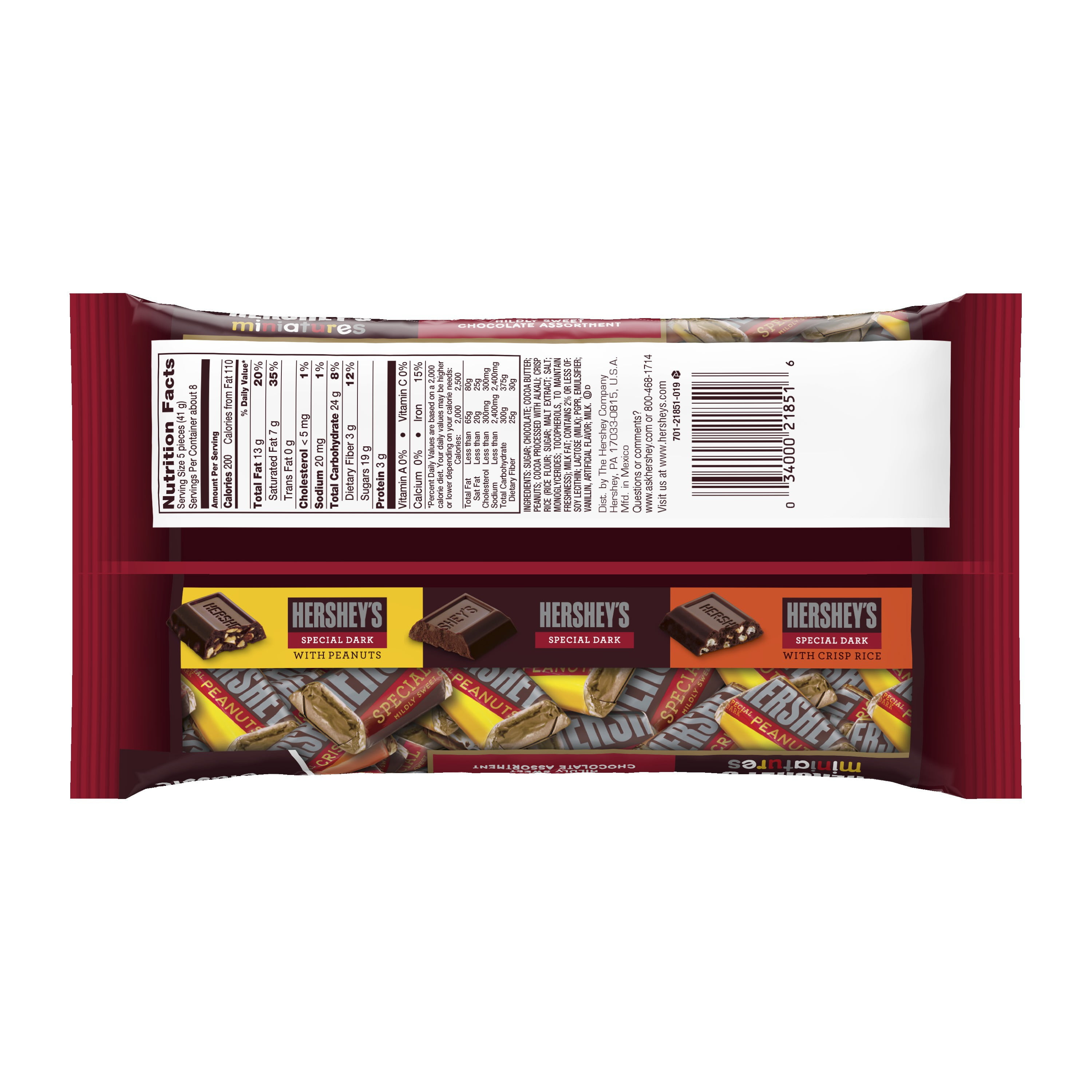 Hersheys Mini Dark Chocolate Nutrition Nutrition Pics