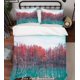 thumbnail image 2 of 3D Rosa Árbol Lago Paisaje Funda de edredón Set Ropa de Cama Funda Nórdica Fundas de almohada, 2 of 2