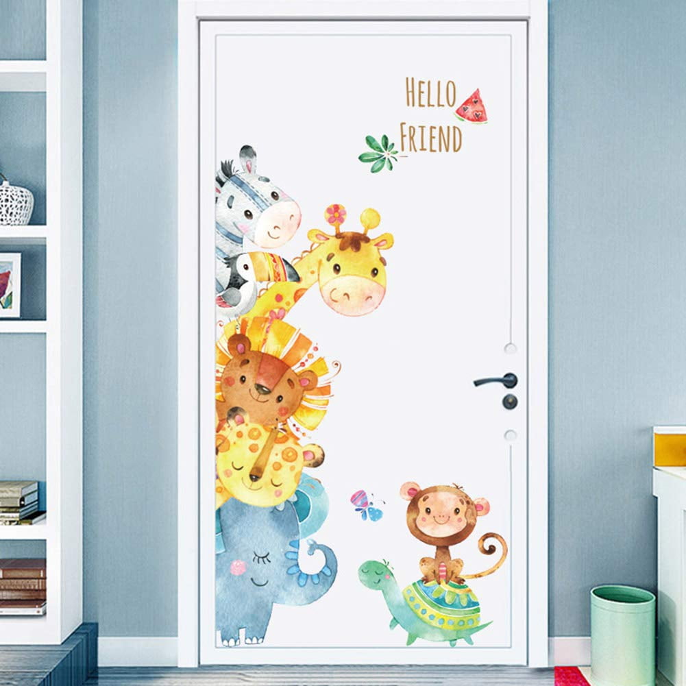 Cheetah Smash Wild Animals Childrens Wall Stickers Decal Transfer 4 Sizes