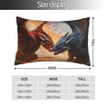 thumbnail image 2 of Fuzoiu Lava Dragon Print Pillow Case with Hidden Zipper,Pillow Covers,Soft and Comfortable Pillowcase-20"x30", 2 of 6