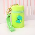 thumbnail image 3 of Keychain Pouch Portable Cartoon Decor Storage Bag with Zipper Closure Wrist Strap Mini Cosmetic Bag Silicone Storage Bag Keychain Cosmetic Pouch, 3 of 8