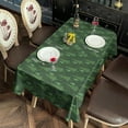 thumbnail image 2 of Green Christmas Tree Pattern Rectangle Tablecloth 60"x102",Waterproof Polyester Rectangle Table Cloth, Wipeable Spillproof Polyester Tablecloth for Dining, Camping, Indoor and Outdoor, 2 of 6