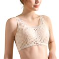 thumbnail image 1 of Women\'s Seamless Lace Bra Wireless Comfort Lifting Underwear Comfortable Breathable BraSkin ColorXL 80CD-85AB, 1 of 5