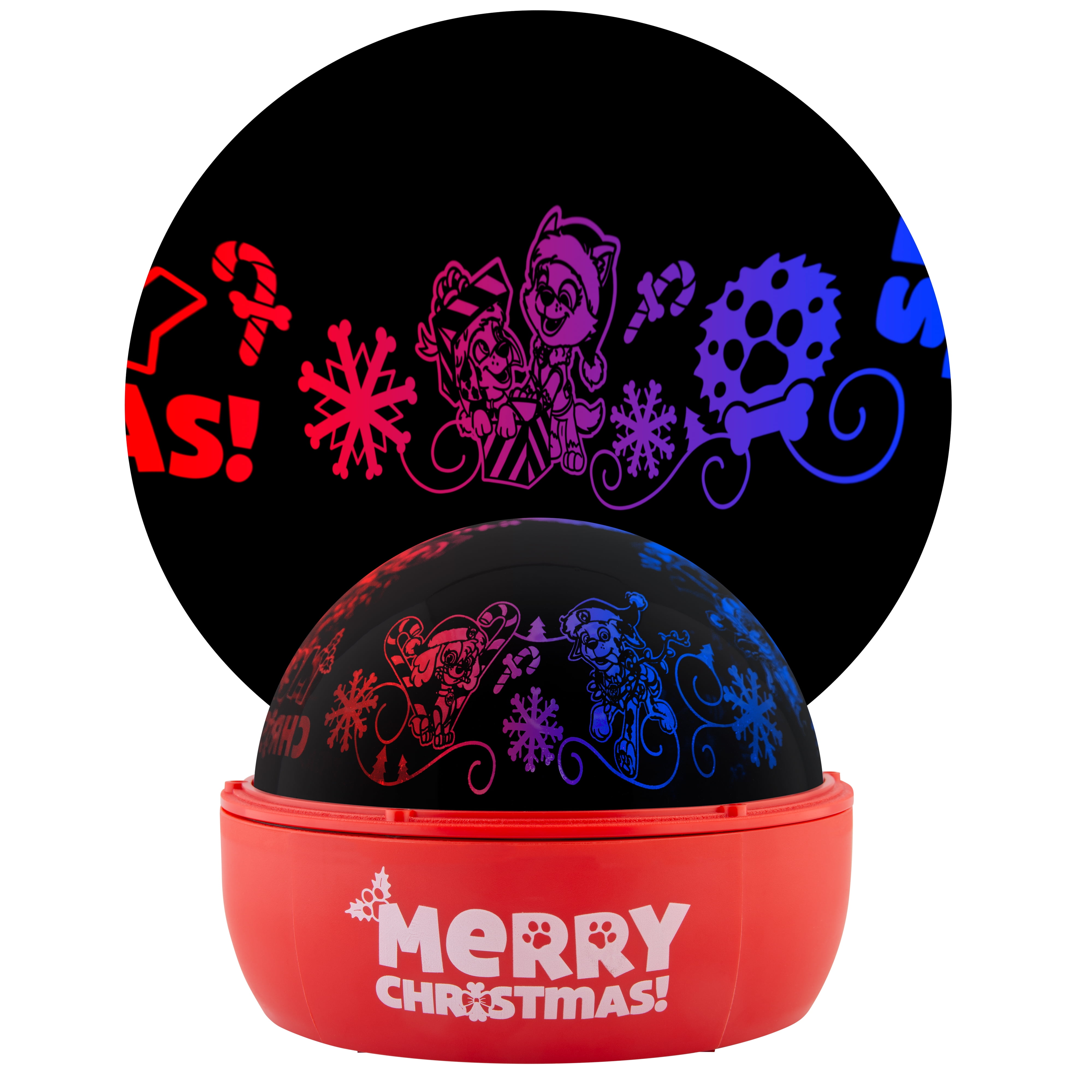 Projection de spectacle lumineux de Noël Pat'Patrouille