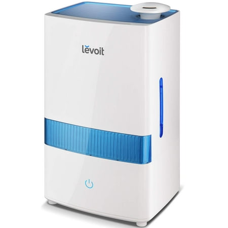 LEVOIT Cool Mist Humidifiers, 4.5L Ultrasonic Humidifier for Bedroom and Babies, Large-Capacity Vaporizer for Large Room, Whisper-Quiet, Auto Shutoff, Lasts up to 36 Hours, 2-Year