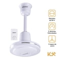 thumbnail image 2 of Ventilador de Techo 3Pzs 56 Pulgadas 3 Aspas de Acero 5 Vel 127V 65W Kingsman Blanco Estandar, 2 of 7