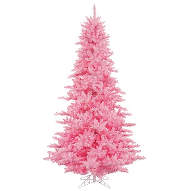 Pink Fir Dura-Lit Christmas Tree with Pink LED Lights, 5.5 ft. x 42 in.