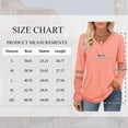 thumbnail image 2 of TEMOFON Long Sleeve Shirts for Womens Blouses Shirts Dressy Casual Loose Tops Sweatshirts Womens Clothes Lace Sleeve V Neck Lightweight Pullover Fall Tunic Tops T Shirts, 2 of 8