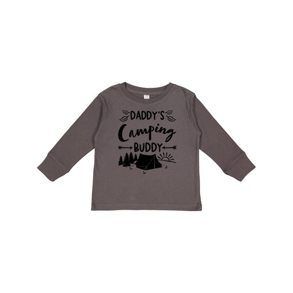 Inktastic Daddys Camping Buddy Boys or Girls Long Sleeve Toddler T-Shirt