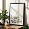 thumbnail image 4 of Alabama State Capitol 01 - Montgomery Alabama Photography Black Framed Wall Art Print 24 x 36 inches, 4 of 8