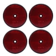 Round Binding Posts Vowen 4-Piece Round Red Safety Reflectors, 2.83 Inches Diameter Screw ...